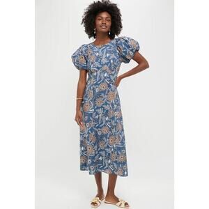 CLEOBELLA Magnolia Floral Print Leslie Midi Dress L NWT Retail $288